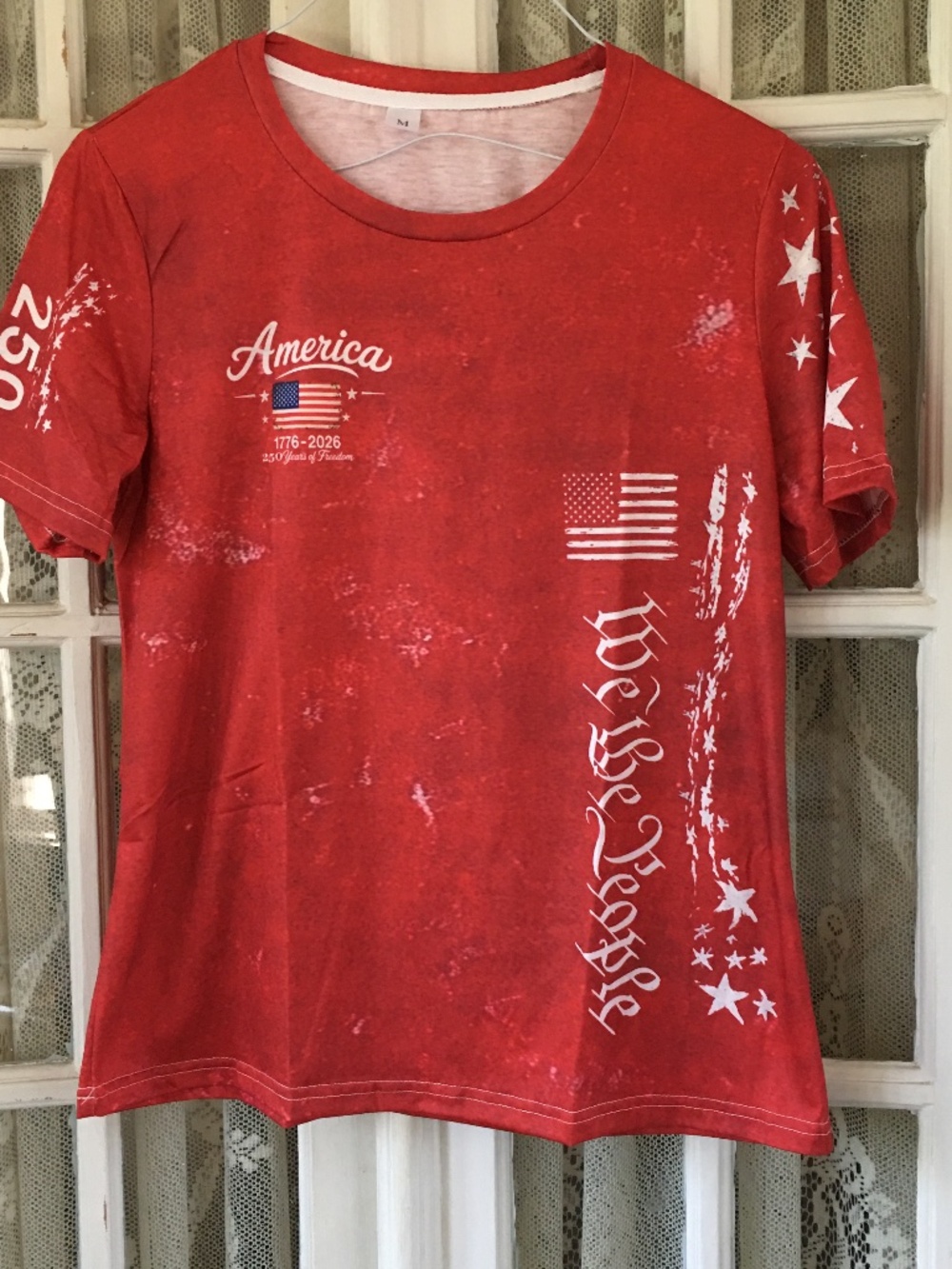 America 250 Years of Freedom Ladies Tee Shirt - M